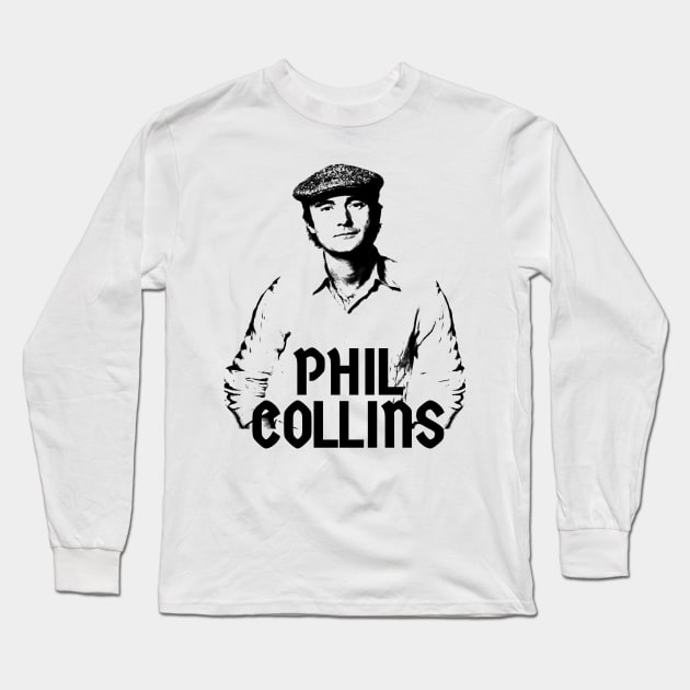 phil collins young black and white Long Sleeve T-Shirt by mnd_Ξkh0s